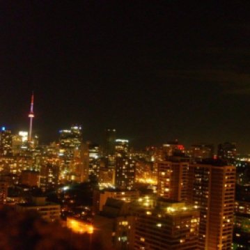 The Toronto skyline is full